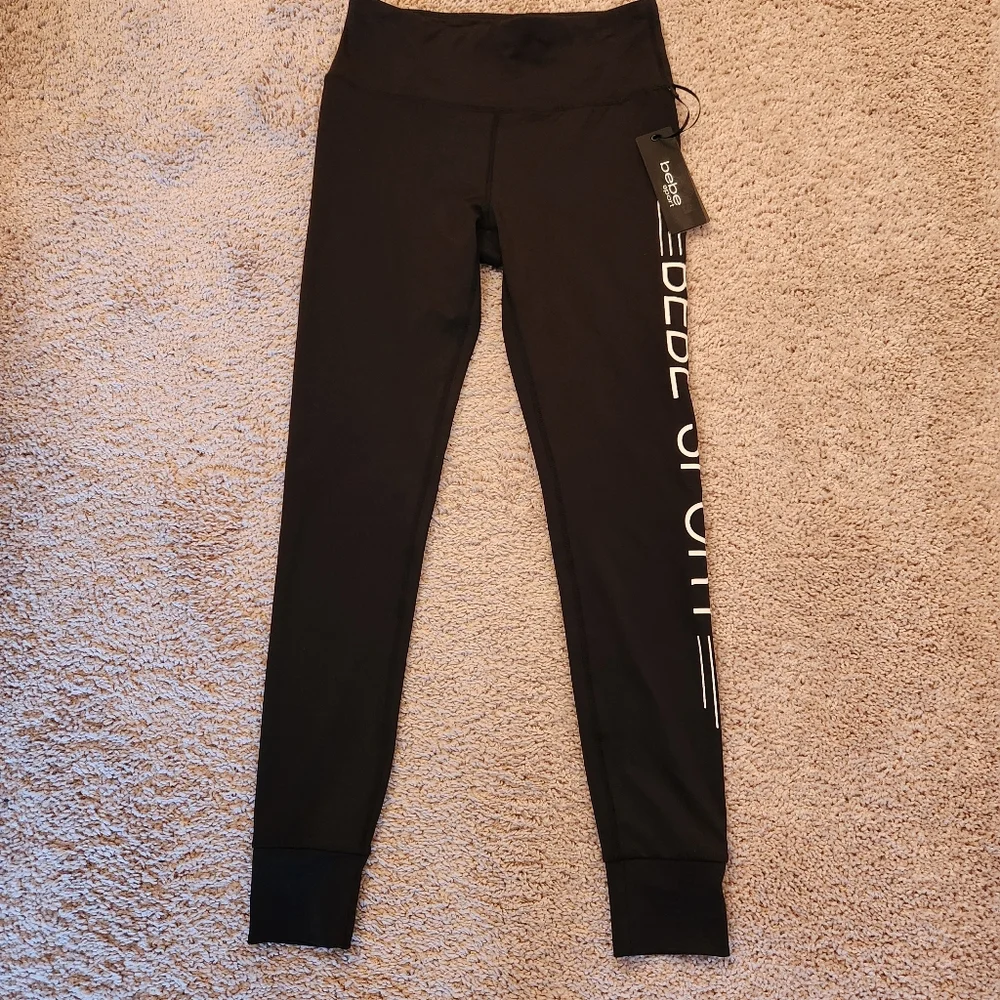 BeBe Sports Black & White Leggings Size Small - Picture 6 of 9